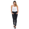 Diamante JUNIORS & PLUS Colombian Design Butt Lifter Women Denim High Waist Skinny Jeans-Black with weave- A10240