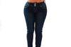 Diamante Skinny Colombian Design Butt Lifter Jeans- Navy