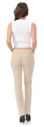 Moda Jeans Avalon 100% Made In Colombia Butt Lifter Women Jeans- Pantalones Colombianas Levantacola- Khaki 3572