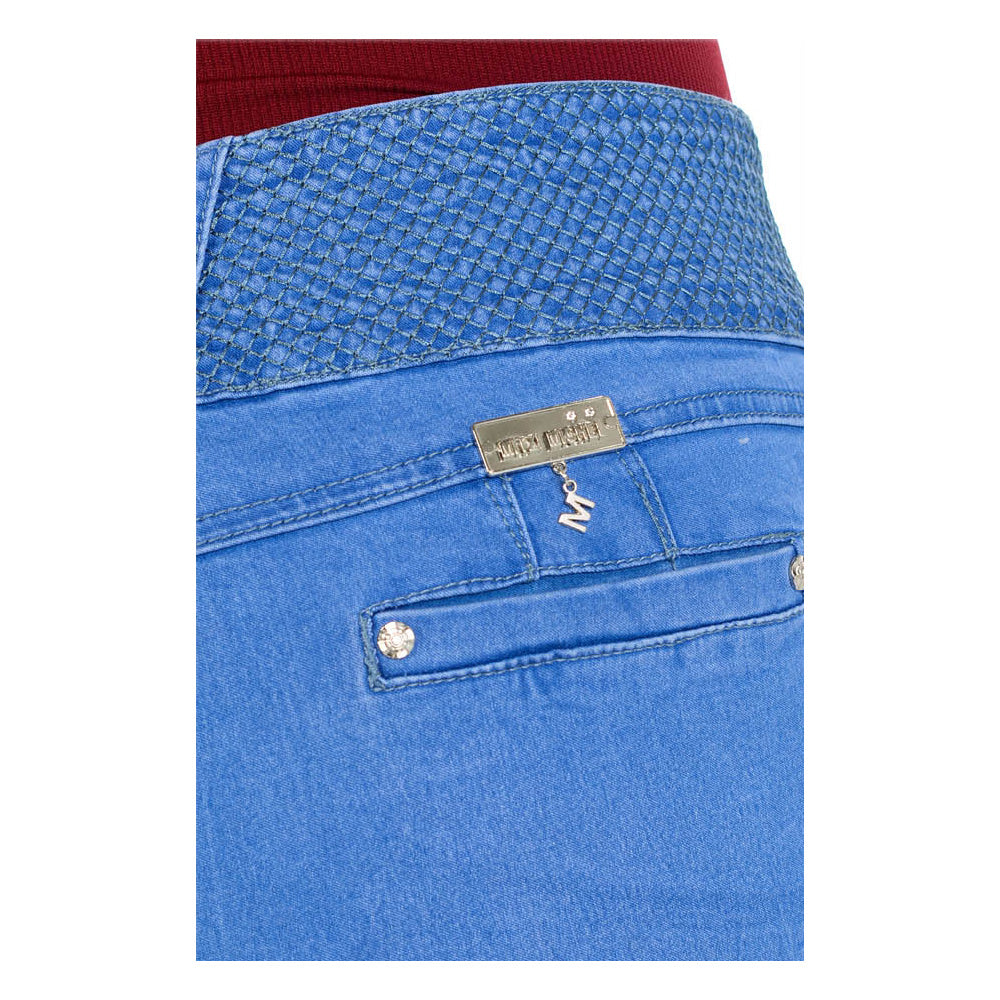 Diamante PLUS SIZE Colombian Design Butt Lifter Women Denim High Waist Skinny Jeans -Light Blue- M347