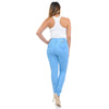 Diamante Colombian Design Butt Lifter Women High Waist Skinny Denim Jeans -Light Blue- Q383